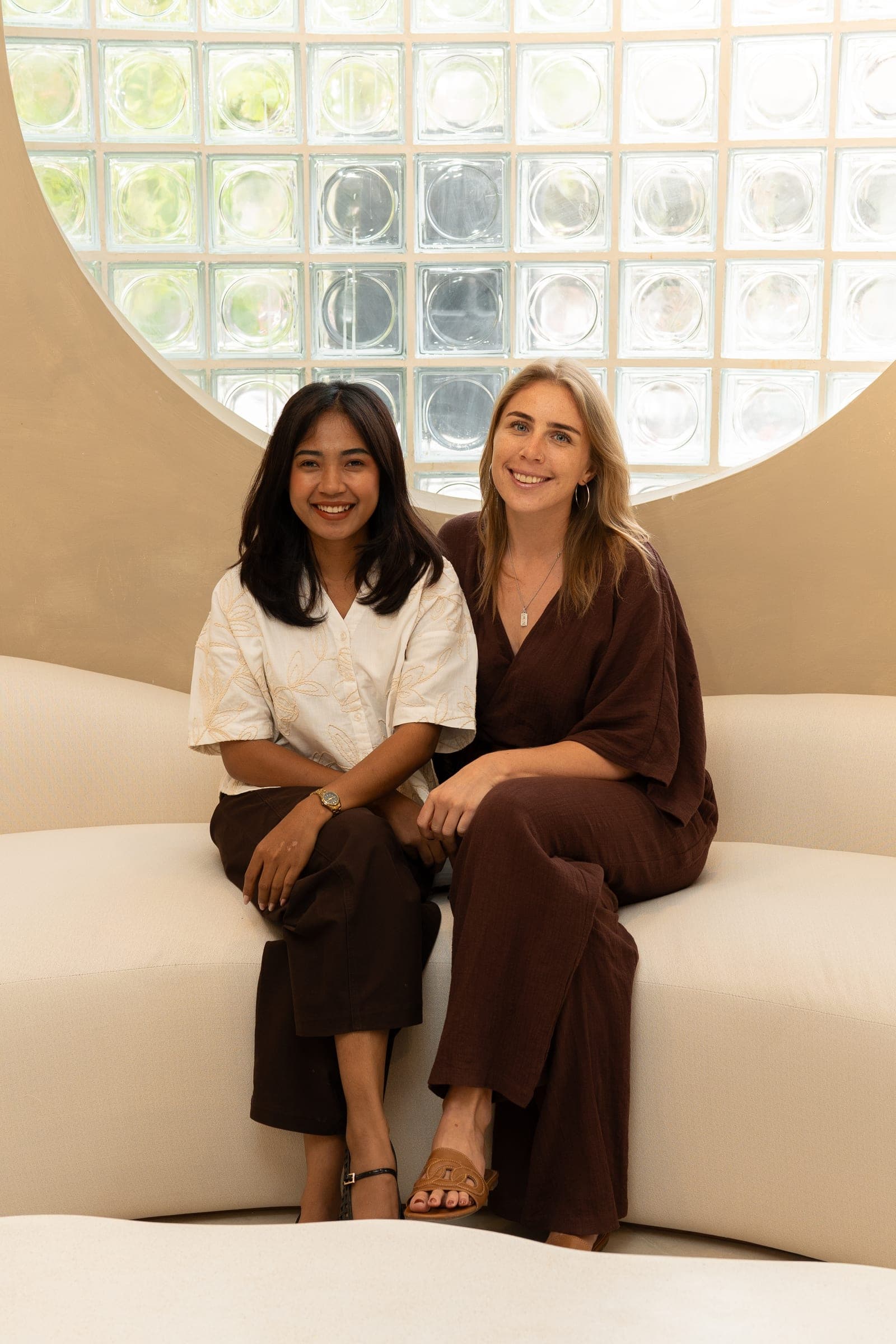 Inge and Uri, founders of GLAZE, at the House of Wellness